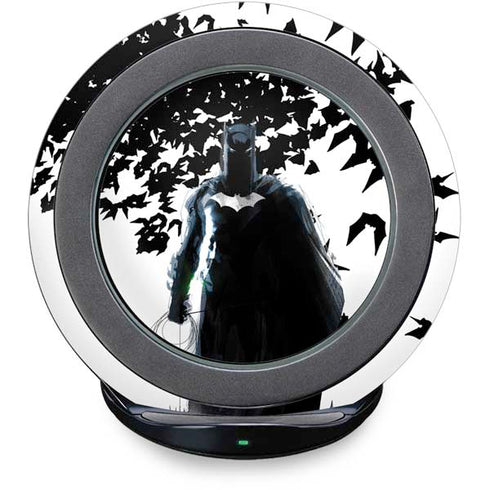 DC Comics Batman Holding batarang Art Fast Charge Wireless Charging Stand Skin